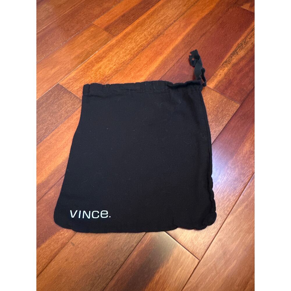 Vince Black Dust Cover Drawstring Bag 11" x 12.75"